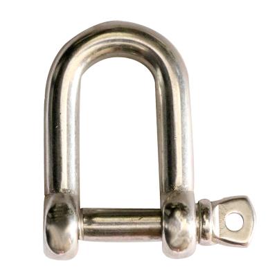 China General Industry Japan Type D Shackle OEM 304 Stainless Steel Rigging Hardware Dee Shackle With Bolt Screw Pin for sale