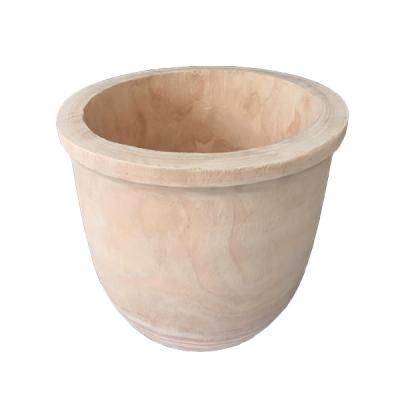 China OEM Modern Natural Wood Plant Flowerpot Wooden Planter Pots For Plants for sale