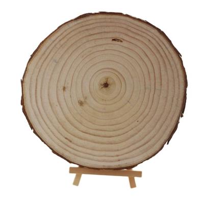 China Europe factory price different size paulownia wood slice discs for art kid DIY home decor and wedding for sale