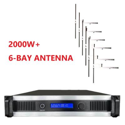 China 2000W FM Transmitter +6-bay Antenna KIT for RS Radio Station 2KW RS-2KW-6A for sale