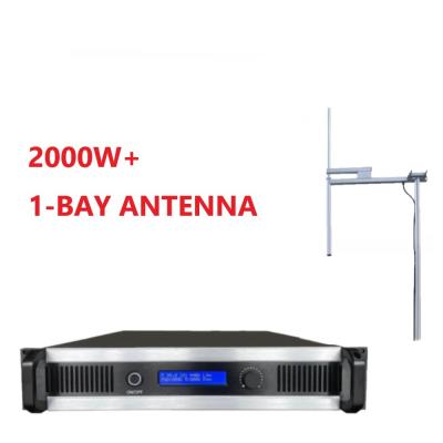 China 2000W FM Transmitter + 1 Bay Antenna KIT for FM Radio Station RS-2000W-A RADIO for sale