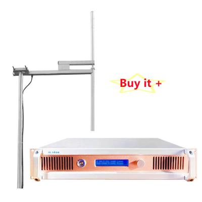 China [Manufacturer's Warranty] 5 Years - 650W FM Transmitter Transmitter Radio Station + 1 Bay RS Antenna 650W-2 Radio for sale