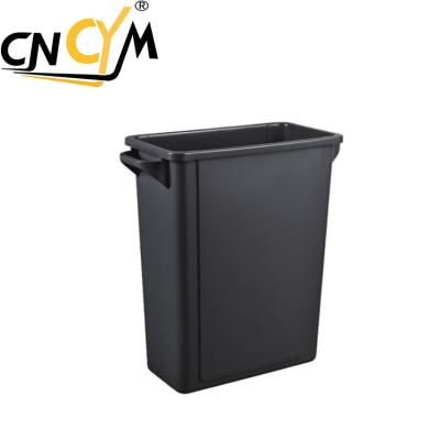 China 65 Liter Swing Bin Trash Container Waste Bin Waste Viable Square Waste Box for sale