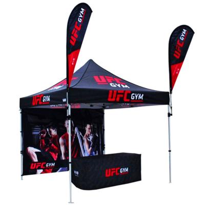 China Cheap Custom Market Trade Show Tent 3x3m Waterproof UV Resistant Fire Retardant Pop Up Canopy Marquee Tent Folding Gazebo Tent For Event for sale