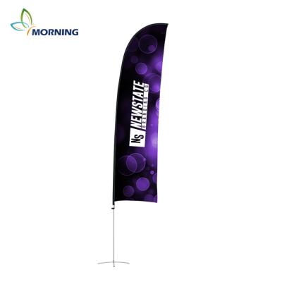 China FLYING 2.8m Teardrop Distachable 3.4m Flag With Custom Logo Flag With Aluminum And Fiberglass Pole for sale