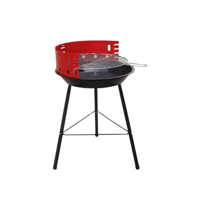 China Easily Assembled Outdoor Charcoal BBQ 14 INCH Portable Single Round BBQ Grill for sale