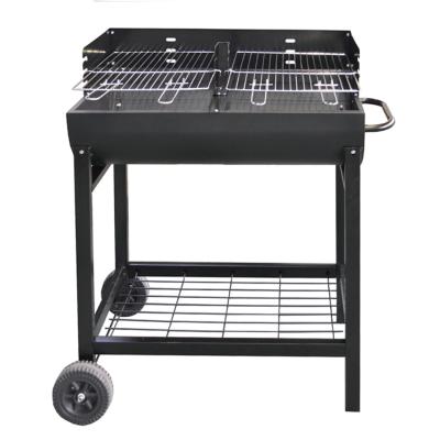 China Easily Assembled Outdoor BBQ Grill Barrel Grill Machine With Two Wheels For Wholesale for sale