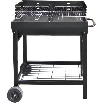 Κίνα Easily Assembled Outdoor BBQ Grill Barrel Grill Machine With Two Wheels For Wholesale προς πώληση