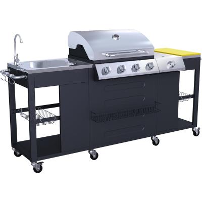 Chine Easily Assembled Outdoor Best Factory Price Gas Barbecue Grill Outdoor Kitchen à vendre