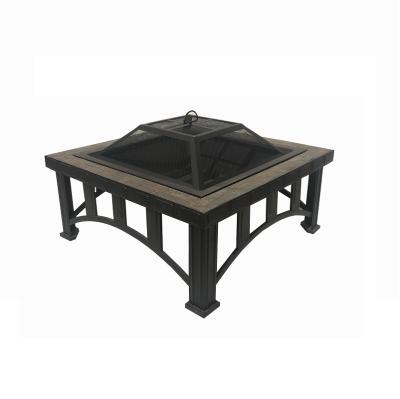 China Multi-functional brazier firepit and barbecue charcoal grill easily assembled wood barbecue Te koop