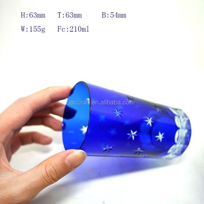 China Traditional Custom Different Design Juice Style Restaurant Star Glassware Glass Drinking Tumbler for sale