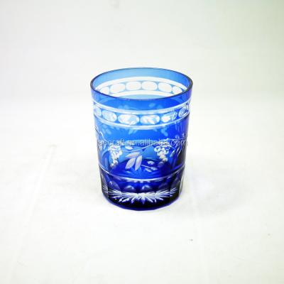 China Custom New Bohemia Classical/Postmodern Simple Blue Style Juice Glass Wine Glass Cup Tumbler for sale