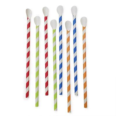 China FREE SAMPLE Spoon Soup Spoon Non-Toxic Paper Straws for Party Supplies, Birthday, Wedding, Bridal/Baby Shower Decorations for sale