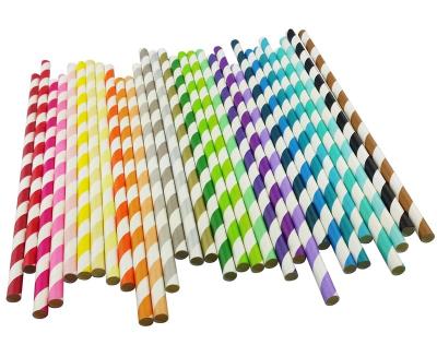 China 2021 Amazon Non-Toxic Hit Arrive Biodegradable Wrapped Paper Straws Refine Colorful Bulk Straws Drinking Wholesale for sale