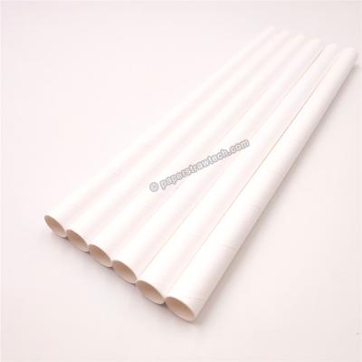 China Amazon Success 2021 Non-Toxic Solid Color Eco White Biodegradable Wrapped Paper Straws Refine Straws Bulk Drinking Wholesale for sale