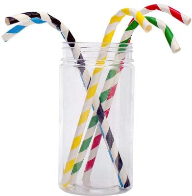 China Eco-Friendly Non-Toxic Flexible Bendable Paper Straws Disposable Curvy Drinking Straws For Party, Individually Wrapped, FREE SAMPLE Ready for sale