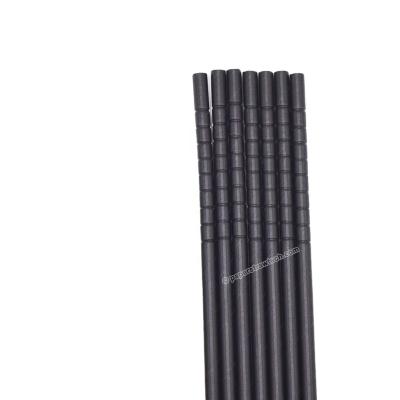 China Straw Black Paper Straws Flexible Disposable 100% Biodegradable Drinking Straw for sale