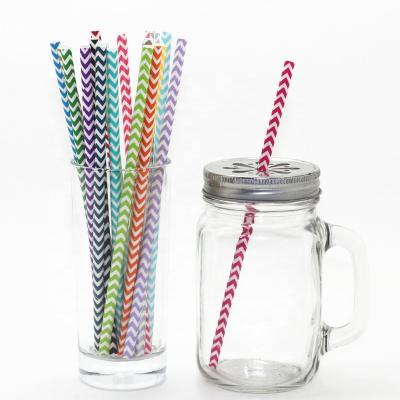 China Disposable Let's Fiesta - Paper Straw Decor - Mexican Fiesta Party Striped Decorative Straws Party Decorations for sale