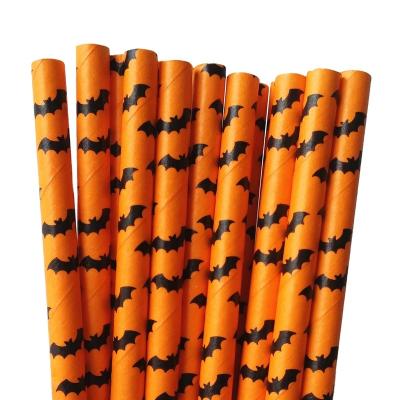 China Strong And Durable Halloween Paper Straw For Festival Party Decoration for sale