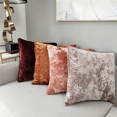 China Multi Folded Sofe Colors Tile Cover Case Ice Velvet Cushion Cover For Sofa Cushion Home Decorative Pillowcases Home Textiles for sale