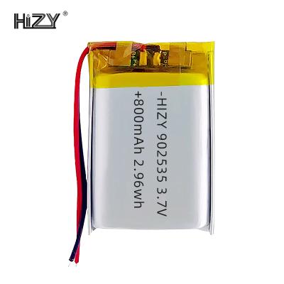 China Toys 902535 3.7V 800 mAh RechargeableLithium Polymer Battery for sale