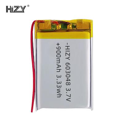 China Toys 603048 3.7V 900 mAh Rechargeable Lithium Polymer Battery for sale