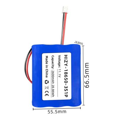 China Toys 18650 2600mah rechargeable battery 3S1P 11.1V for sale