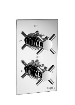 Chine Mélangeur de bain thermostatique poli durable pour salle de bains T8565 Taille standard à vendre