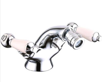 China Brass Material Double Handle Chrome Finish Bidet Mixer Tap T9043 for sale