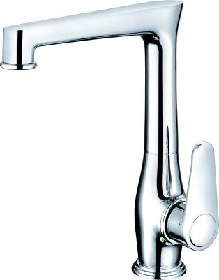 中国 Chrome Brass Kitchen Mixer Faucet Single Hole for Kitchen Utility T2026 販売のため