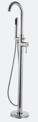 China Brass Material Floor Standing Bath / Shower Mixer For Bathroom T8000M for sale