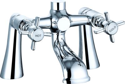 China Double Handle Bath Shower Mixer Faucet for Bathroom Performance T8049 zu verkaufen