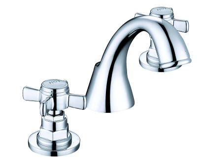 Cina Polished Chrome Finish Concealed Basin Mixer for Bathroom T80410 in vendita