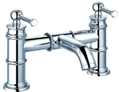 China Modern Style Bathroom Basin Mixer Faucet with Double Handle T8344A for sale