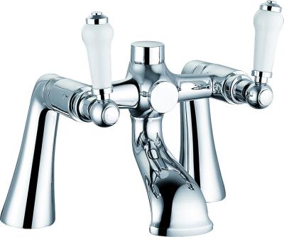 China 2 Handle Brass Bath Shower Mixer Faucet Chrome Finish T8354 for sale