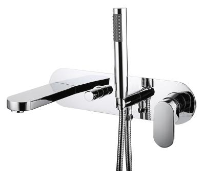 China Polished Brass Concealed Shower Mixer Perfect of Style For Bath T85511 for sale