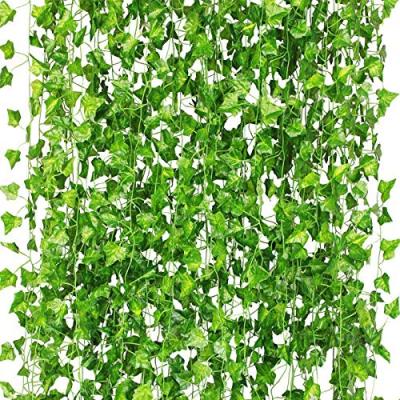 China 190cm Length Artificial Ivy Leaves Greenery Garland Ivy Vine Plant Environmental Friendly Decoration Wall Hanging For Wedding Garland for sale