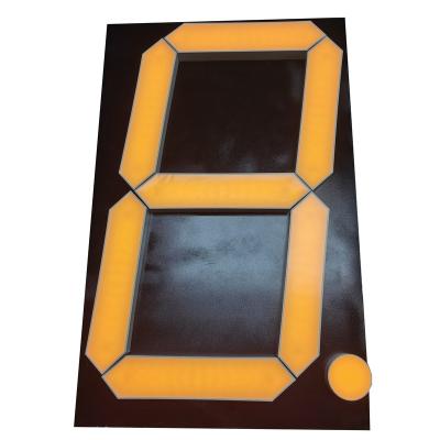 China Indoor Ultra Brightness 5 6 7 8 10 12 15 20inch Large Single Digit 7segment LED Display For Digital Advertising Brand for sale