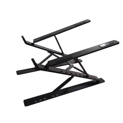 China Hot Selling 12-17 Inch Foldable Ergonomic Aluminum Laptop Stand Double Fit For Cooling for sale