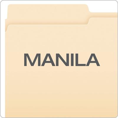 China Manila Folder A4 Paper Size 1/2 Cut Label 100pcs Per Box for sale