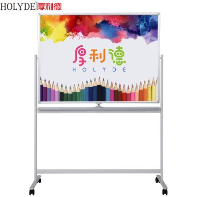 China High Quality Movable Double Sided Magnetic Whiteboard Stand With 5038 Wheels for sale