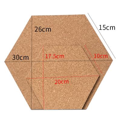 China School Customized High Quality Hexagon Cork Message Board With Wood Frame Manufacturer for sale