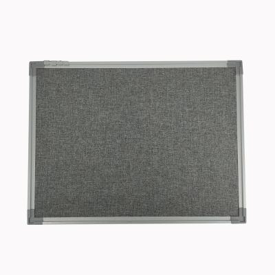 China Custom Message Board Color Fabric Felt Bulletin Board Message Board In Aluminum Frame for sale