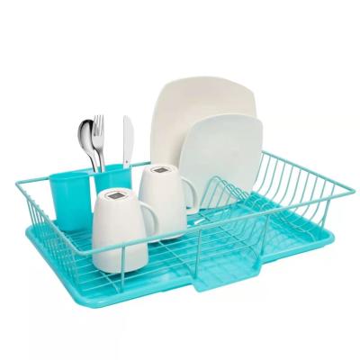 China Sustainable Stainless Steel Sink Dish Drainer Drying Rack For Bowl Chopsticks Cup for sale