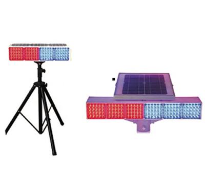 China Outdoor sign waterproof solar traiffic strobe red blue warning light for sale