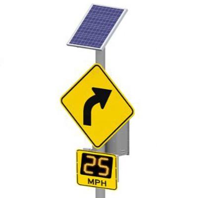 China Superior Visibility Road Warning Solar LED Radar Speed ​​Return Sign Outdoor for sale