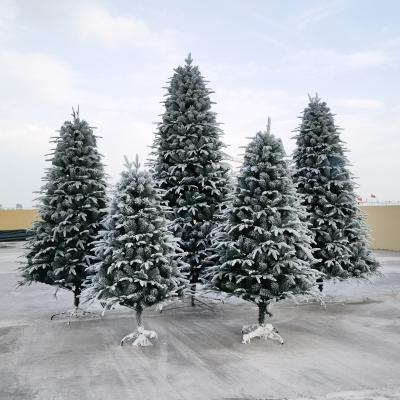 China Holiday decoration best-selling Christmas tree decorated with ribbon has a white Christmas tree on top for sale