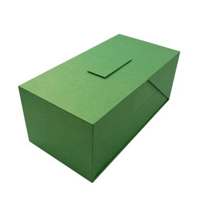 China Customizable Green Rectangular Stock Kraft Paper Box Gift Box Recyclable Color Box for sale