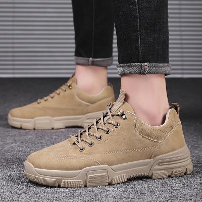 China Fashion Trend 2023 Duchuan spring and fall new trend sports men's shoes outdoor work shoes Korean thick bottom British style workwear shoes for sale