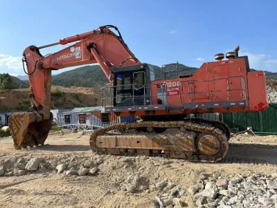 China Japón Excavadora usada Hitachi de 120 toneladas para la venta de segunda mano EX1200 Maquinaria Jindongyu en venta